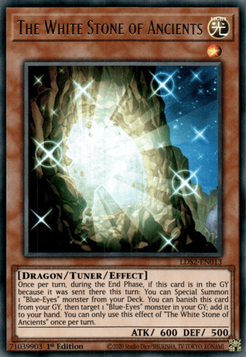 The White Stone of Ancients - LDS2-EN013 Ultra Rare 1st Edition