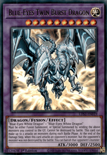 Blue-Eyes Twin Burst Dragon - LDS2-EN019 Ultra Rare 1st Edition