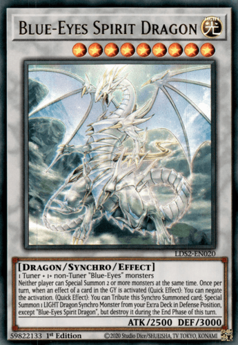 Blue-Eyes Spirit Dragon - LDS2-EN020 Ultra Rare 1st Edition