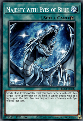 Majesty with Eyes of Blue - LDS2-EN027 Common 1st Edition