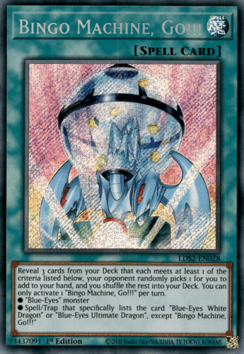 Bingo Machine, Go!!! - LDS2-EN028 Secret Rare 1st Edition