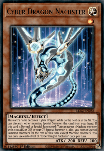 Cyber Dragon Nachster - LDS2-EN032 Ultra Rare 1st Edition