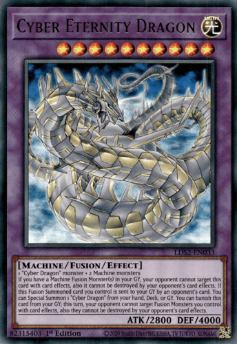 Cyber Eternity Dragon - LDS2-EN033 Ultra Rare 1st Edition
