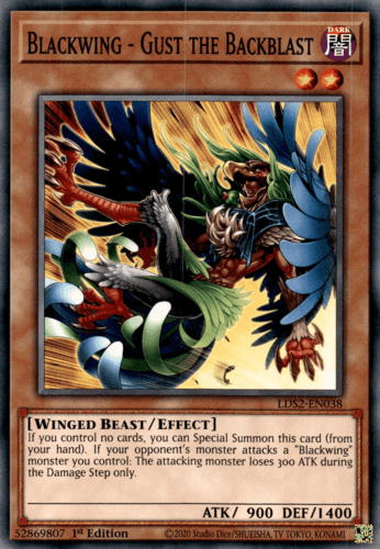 Blackwing - Gust the Backblast - LDS2-EN038 Common 1st Edition