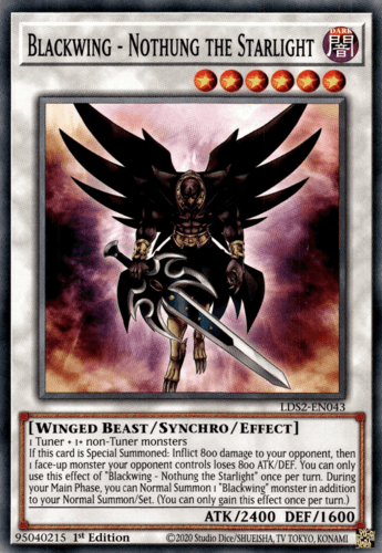 Blackwing - Nothung the Starlight - LDS2-EN043 Common 1st Edition