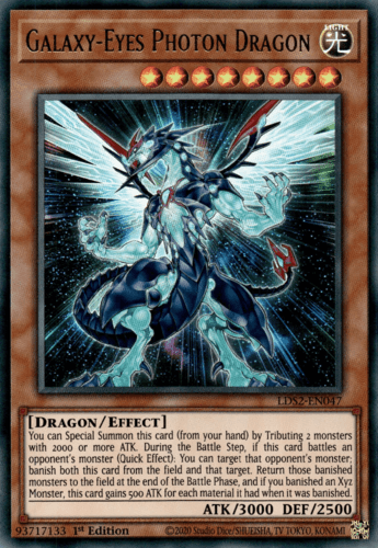 Galaxy-Eyes Photon Dragon - LDS2-EN047 Ultra Rare 1st Edition