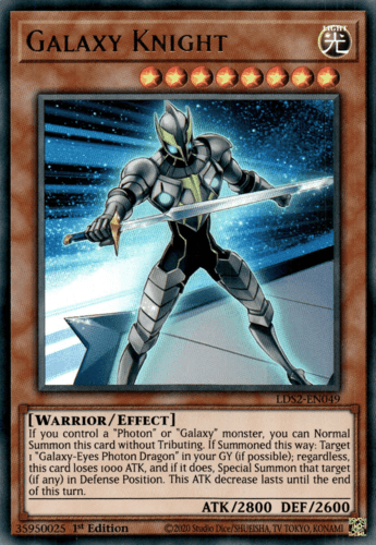 Galaxy Knight - LDS2-EN049 Ultra Rare 1st Edition