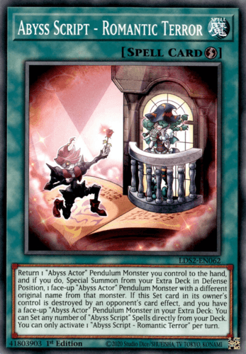 Abyss Script - Romantic Terror - LDS2-EN062 Common 1st Edition