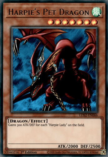 Harpie's Pet Dragon - LDS2-EN066 Ultra Rare 1st Edition