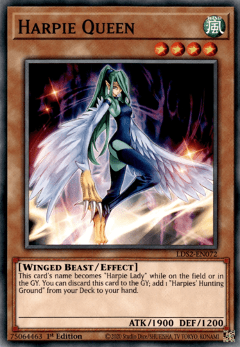 Harpie Queen - LDS2-EN072 Common 1st Edition