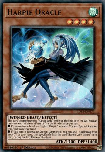Harpie Oracle - LDS2-EN077 Ultra Rare 1st Edition