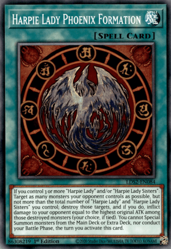 Harpie Lady Phoenix Formation - LDS2-EN084 Common 1st Edition