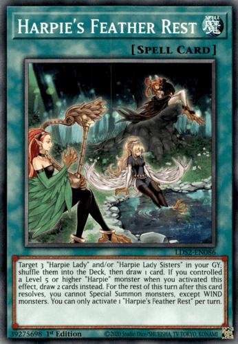 Harpie's Feather Rest - LDS2-EN086 Common 1st Edition