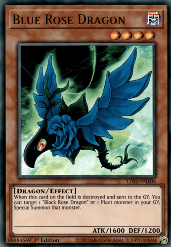 Blue Rose Dragon - LDS2-EN104 Ultra Rare 1st Edition