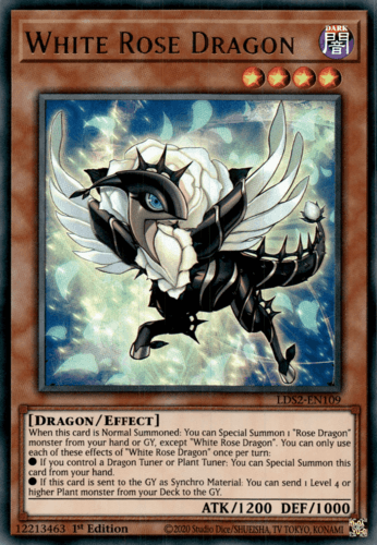 White Rose Dragon - LDS2-EN109 Ultra Rare 1st Edition