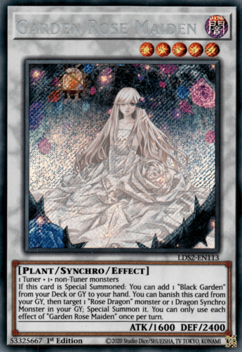 Garden Rose Maiden - LDS2-EN113 Secret Rare 1st Edition