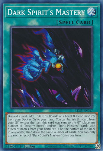Dark Spirit's Mastery - LDS3-EN017 Common 1st Edition
