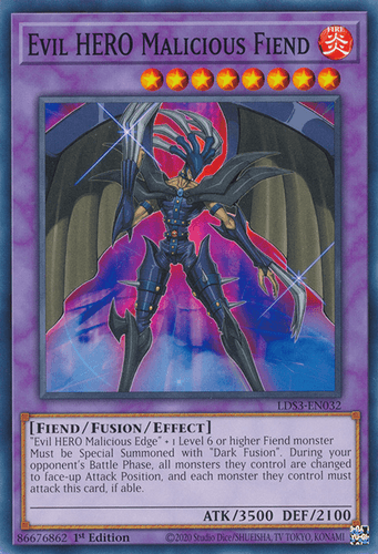 Evil HERO Malicious Fiend - LDS3-EN032 Common 1st Edition