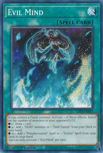 Evil Mind - LDS3-EN037 Common 1st Edition