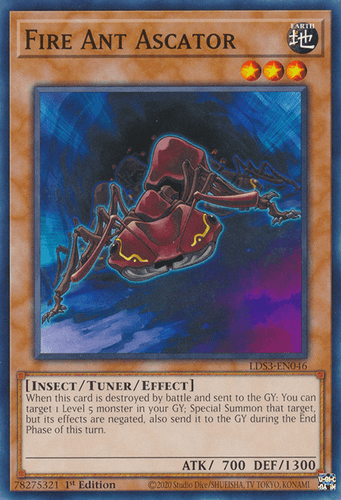 Fire Ant Ascator - LDS3-EN046 Common 1st Edition