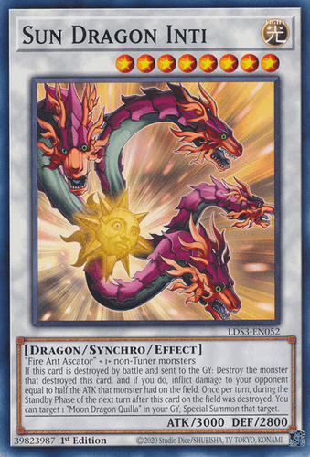 Sun Dragon Inti - LDS3-EN052 Common 1st Edition