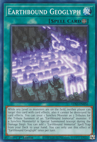 Earthbound Geoglyph - LDS3-EN056 Common 1st Edition