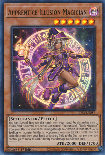 Apprentice Illusion Magician - LDS3-EN087 Ultra Rare 1st Edition