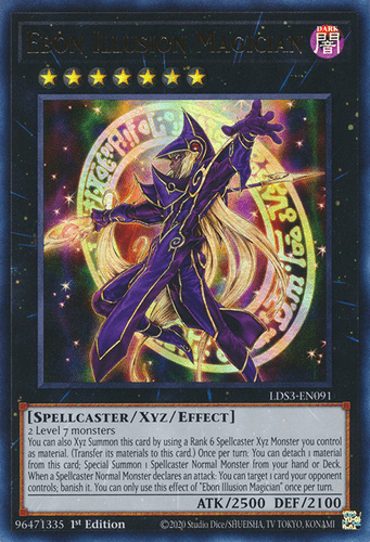 Ebon Illusion Magician - LDS3-EN091 Ultra Rare 1st Edition