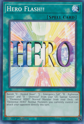 Hero Flash!! - LDS3-EN111 Common 1st Edition