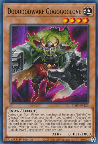 Dodododwarf Gogogoglove - LDS3-EN126 Common 1st Edition