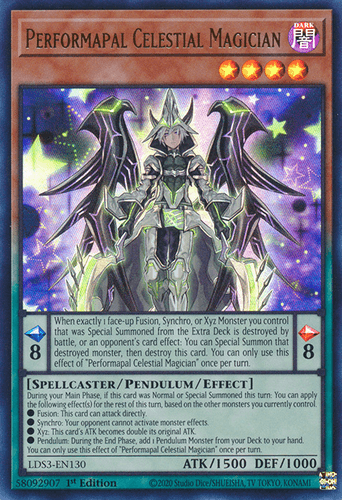 Performapal Celestial Magician - LDS3-EN130 Ultra Rare 1st Edition