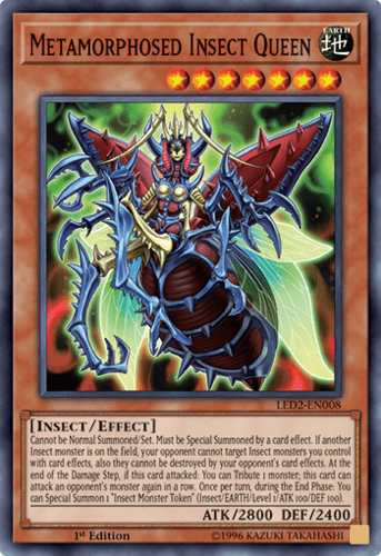 Metamorphosed Insect Queen - LED2-EN008 Super Rare 1st Edition
