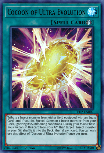 Cocoon of Ultra Evolution - LED2-EN009 Ultra Rare 1st Edition