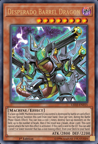 Desperado Barrel Dragon - LED2-EN015 Ultra Rare 1st Edition