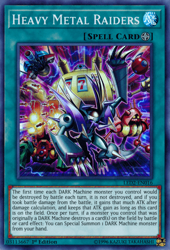 Heavy Metal Raiders - LED2-EN016 Super Rare 1st Edition