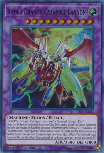 Armed Dragon Catapult Cannon - LED2-EN021 Super Rare 1st Edition