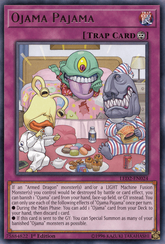 Ojama Pajama - LED2-EN024 Rare 1st Edition