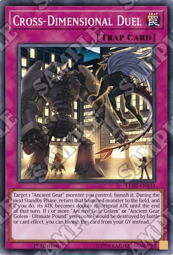 Cross-Dimensional Duel - LED2-EN033 Super Rare 1st Edition