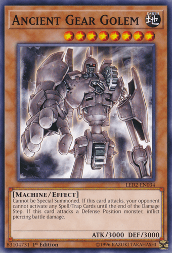 Ancient Gear Golem - LED2-EN034 Common 1st Edition