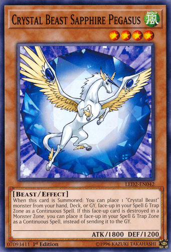 Crystal Beast Ruby Carbuncle - LED2-EN041 Common 1st Edition