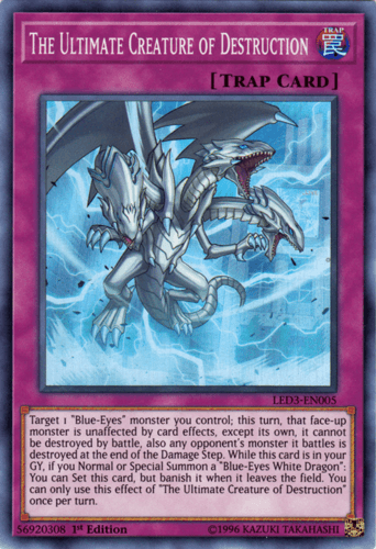 The Ultimate Creature of Destruction - LED3-EN005 Super Rare 1st Edition