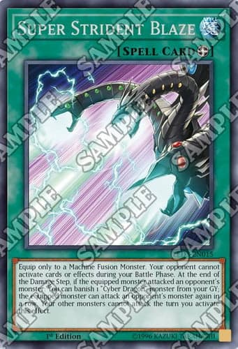 Super Strident Blaze - LED3-EN015 Rare 1st Edition