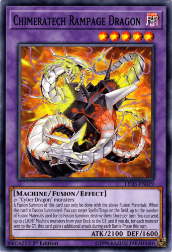 Chimeratech Rampage Dragon - LED3-EN019 Common 1st Edition