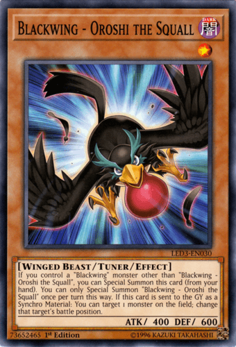 Blackwing - Oroshi the Squall - LED3-EN030 Common 1st Edition
