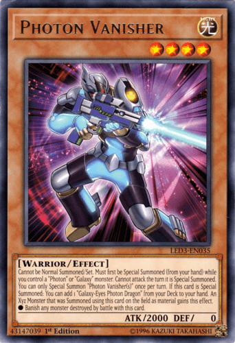 Photon Vanisher - LED3-EN035 Rare 1st Edition