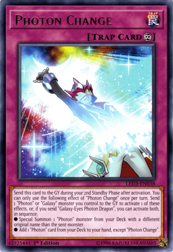Photon Change - LED3-EN038 Rare 1st Edition