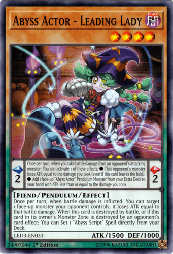Abyss Actor - Leading Lady - LED3-EN051 Common 1st Edition