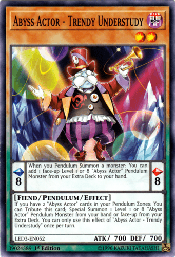 Abyss Actor - Trendy Understudy - LED3-EN052 Common 1st Edition