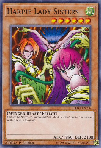 Harpie Lady Sisters - LED4-EN006 Common 1st Edition