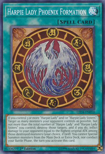 Harpie Lady Phoenix Formation - LED4-EN010 Common 1st Edition